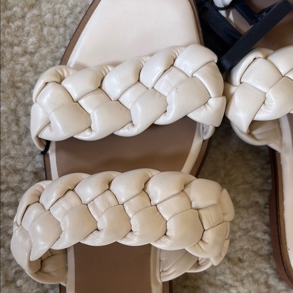 Time and Tru Cream Braided Slide Sandals - Picture 2 of 5